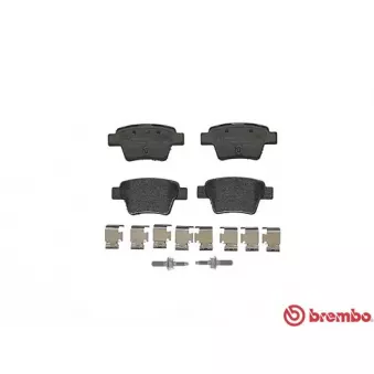 Jeu de 4 plaquettes de frein arrière BREMBO P 61 100