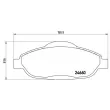 Jeu de 4 plaquettes de frein avant BREMBO P 61 101 - Visuel 2