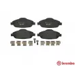 Jeu de 4 plaquettes de frein avant BREMBO P 61 101 - Visuel 1
