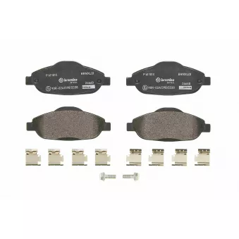 Jeu de 4 plaquettes de frein avant BREMBO P 61 101X