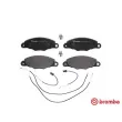Jeu de 4 plaquettes de frein avant BREMBO P 61 102 - Visuel 1