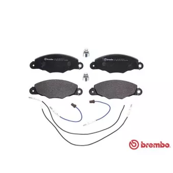 Jeu de 4 plaquettes de frein avant BREMBO