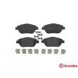 Jeu de 4 plaquettes de frein avant BREMBO P 61 103 - Visuel 1