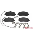 Jeu de 4 plaquettes de frein avant BREMBO P 61 104 - Visuel 1