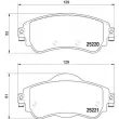 Jeu de 4 plaquettes de frein avant BREMBO P 61 105 - Visuel 2