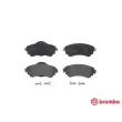 Jeu de 4 plaquettes de frein avant BREMBO P 61 105 - Visuel 1