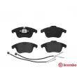Jeu de 4 plaquettes de frein avant BREMBO P 61 106 - Visuel 1
