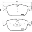 Jeu de 4 plaquettes de frein avant BREMBO P 61 107 - Visuel 2