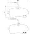 Jeu de 4 plaquettes de frein avant BREMBO P 61 109 - Visuel 2