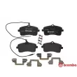 Jeu de 4 plaquettes de frein avant BREMBO P 61 109 - Visuel 1