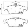 Jeu de 4 plaquettes de frein arrière BREMBO P 61 110 - Visuel 2
