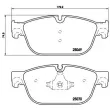 Jeu de 4 plaquettes de frein avant BREMBO P 61 115 - Visuel 2