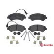 Jeu de 4 plaquettes de frein avant BREMBO P 61 118 - Visuel 1