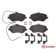 Jeu de 4 plaquettes de frein avant BREMBO P 61 119 - Visuel 1
