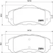Jeu de 4 plaquettes de frein avant BREMBO P 61 120X - Visuel 2