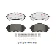 Jeu de 4 plaquettes de frein avant BREMBO P 61 120X - Visuel 1