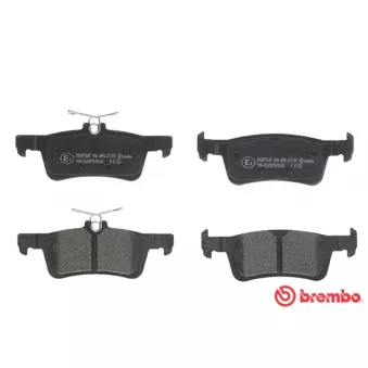Jeu de 4 plaquettes de frein arrière BREMBO