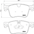 Jeu de 4 plaquettes de frein avant BREMBO P 61 123 - Visuel 2