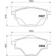 Jeu de 4 plaquettes de frein arrière BREMBO P 61 124 - Visuel 2