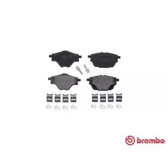 Jeu de 4 plaquettes de frein arrière BREMBO P 61 124
