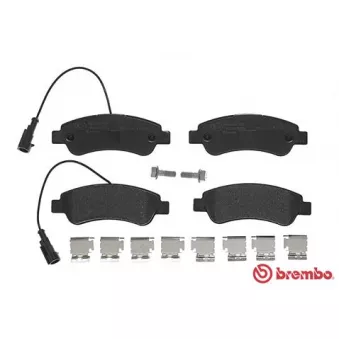 Jeu de 4 plaquettes de frein arrière BREMBO P 61 125
