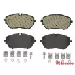 Jeu de 4 plaquettes de frein avant BREMBO P 61 128 - Visuel 1