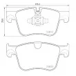 Jeu de 4 plaquettes de frein avant BREMBO P 61 135 - Visuel 2