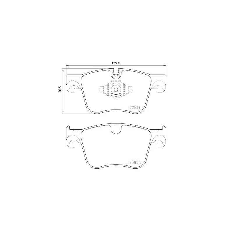 Jeu de 4 plaquettes de frein avant BREMBO P 61 135X