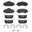 Jeu de 4 plaquettes de frein avant BREMBO P 61 138 - Visuel 1