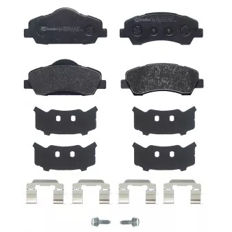 Jeu de 4 plaquettes de frein avant BREMBO P 61 138