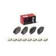 Jeu de 4 plaquettes de frein arrière BREMBO P 61 140 - Visuel 1