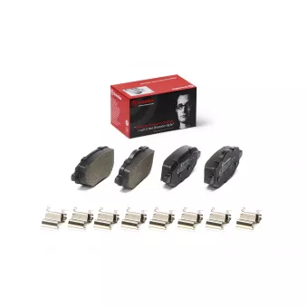 Jeu de 4 plaquettes de frein arrière BREMBO P 61 140