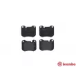 Jeu de 4 plaquettes de frein avant BREMBO P 65 002 - Visuel 1