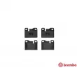 Jeu de 4 plaquettes de frein avant BREMBO P 65 003 - Visuel 1