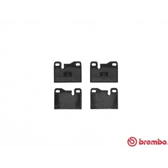Jeu de 4 plaquettes de frein avant BREMBO