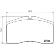 Jeu de 4 plaquettes de frein avant BREMBO P 65 006 - Visuel 2