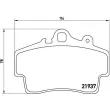 Jeu de 4 plaquettes de frein avant BREMBO P 65 007 - Visuel 2