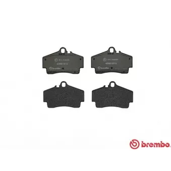 Jeu de 4 plaquettes de frein arrière BREMBO