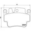 Jeu de 4 plaquettes de frein avant BREMBO P 65 009 - Visuel 2