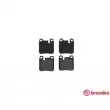 Jeu de 4 plaquettes de frein arrière BREMBO P 65 010 - Visuel 1