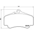Jeu de 4 plaquettes de frein avant BREMBO P 65 011 - Visuel 2