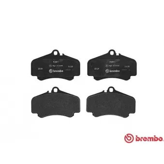 Jeu de 4 plaquettes de frein avant BREMBO