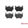 Jeu de 4 plaquettes de frein arrière BREMBO P 65 014 - Visuel 1