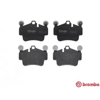 Jeu de 4 plaquettes de frein arrière BREMBO