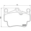 Jeu de 4 plaquettes de frein avant BREMBO P 65 015 - Visuel 2