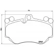 Jeu de 4 plaquettes de frein avant BREMBO P 65 016 - Visuel 2