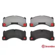 Jeu de 4 plaquettes de frein avant BREMBO P 65 017 - Visuel 1