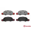 Jeu de 4 plaquettes de frein avant BREMBO P 65 018 - Visuel 1