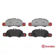 Jeu de 4 plaquettes de frein avant BREMBO P 65 019 - Visuel 1