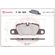 Jeu de 4 plaquettes de frein arrière BREMBO P 65 020 - Visuel 2